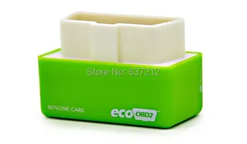 EcoOBD2 Auto Veiktspējas Mikroshēmu Pagrieziena Lodziņu,Plug & Drive Zemāku Degvielas Zemāku Emisijas Benzie Auto