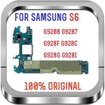 Eiropas Versija Samsung Galaxy S6 G9208 G9287 G928F G928C G928G G928I Mātesplati Atslēgt Ar Mikroshēmas Android OS