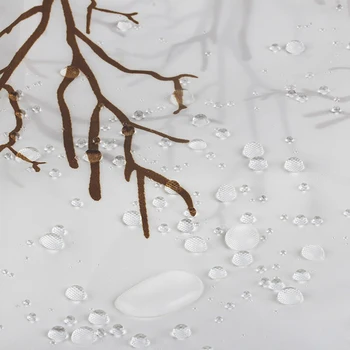 Eiropas Ziediem, Putniem, Augiem, Vannas Aizkari Ūdensizturīgs Dušas Aizkars 3D Drukas Apdare Vannas istaba Ar Āķi Vannas Ekrāns