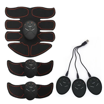 Eletric Muskuļu Stimulators Treneris EMS Electrostimulator Elektrodi Anti Cellulite Massager USB Lādējamu Fitnesa Lifts Rīks