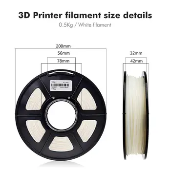 Enotepad Elastīga 3D Printeri Pavedienu TPU Pavedienu 1,75 mm 0,5 kg Spolei, jo 95A cietība shore nav burbulis, tpu