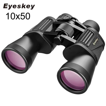 Eyeskey 10x50 Spēcīgs Tālummaiņas Porro Binokļi HD Teleskops Medību Putnu Vērošana Ceļojumā Nav Centrālās Armijas Zemu Nakts Redzamības