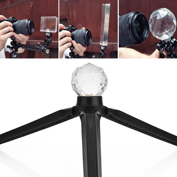 Foto kameru piederumi kristāla bumbu gaismas staru, gaismas efekts 1/4 collas var salīdzināt ar tripodCamera Piederumi