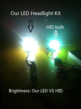 H7 Dzeltens/balts Zils LED priekšējo lukturu komplekti 8000LM vienu kopumu ,H1, H3, H8 H9 H10 H11 9005 9006 HB3 HB4 H16 canbus viss vienā komplektu