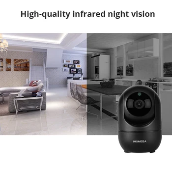 INQMEGA Mākonis Bezvadu IP Kameras Intelligent Auto Izsekošana Cilvēku Mājas Drošības Uzraudzības CCTV Tīkla Wifi Kamera