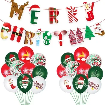 Ir 2021. Priecīgus Ziemassvētkus Balonu Vainags Santa Klauss, Ziemassvētku Eglīte, Ziemassvētku Rotājumi, Mājas Navidad Jaunā Gada Dāvanu Bērniem ROTAĻLIETAS
