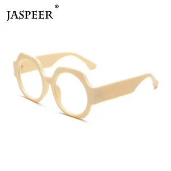 JASPEER Retro Anti Zilā Datoru Brilles Sievietēm Vintage UV400 Pretbloķēšanas Brilles Vīriešu Recepte Rāmis Optiskās Brilles