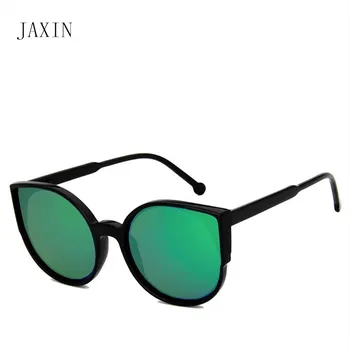 JAXIN Personības dāmas saulesbrilles sieviešu kaķu acis savvaļas tendence brilles modes pārklājumu multicolor Saule Glassesoculos femininoUV400