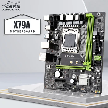 JINGSHA X79A Mātesplati 1356 LGA E5-2400 series 2*slots DDR3 X79 Pamatplates LGA 1356 4*SATA2.0 NVME M. 2 USB 3.0