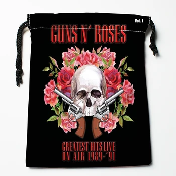 Jaunas Ielidošanas Guns N Roses Mūsdienu Priekšstatu Aukliņu Somas Pasūtījuma Uzglabāšanas Iespiesti Saņemt Bag Tipa Somas Uzglabāšanas Maisi Izmērs 18X22cm