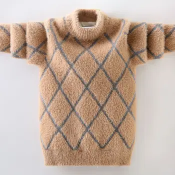 Jaunas ziemas ieradās Bērnu džemperis zēns, apģērbi bērniem, bērnu Pulovers mīksto biezas Trikotāžas, vilnas vairumtirdzniecības 3-15year