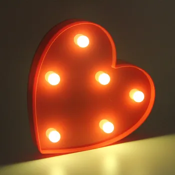 Jaunums 3D Romantisks Mīlestība, Sirds Formas LED NightLight Skaisto Kāzu Mājās Ziemassvētku Puse, Guļamistaba Rotājumi Valentīna Diena Dāvanu