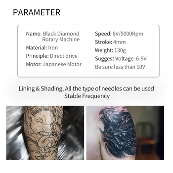 Jaunākās Spēcīgu Mehānisko Tetovējums Rotācijas Mašīna Tetovējums Starplikas un Shader Tetovējums Piegādēm