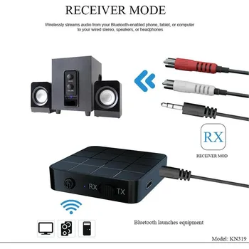 KN321 BT 5.0 Audio Uztvērējs, Raidītājs AUX RCA UN 3,5 MM Jack 3.5 USB Mūzikas Stereo Bezvadu Dongle Adapteri, Lai Auto TV PC Speaker
