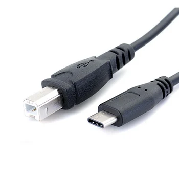 Karstā Pārdošanas 1M USB-C USB 3.1 C Tipa Vīriešu USB 2.0, B Tipa Vīriešu Datu Kabelis Tālruņa Printeri