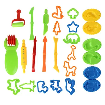 Krāsaina Plastilīna Pelējuma Bērnu Rotaļlietu Komplekts Plastilīna Mīklas DIY Instrumenti Uzstādīt Rotaļu Izglītības Modelēšanas Māla Komplekts Spēlēt Māja Rotaļlietas