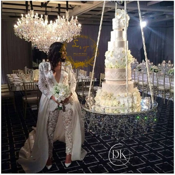 Kāzu karājas kūka stāvēt fantasy kāzas un dekori kāzu kūka lustras
