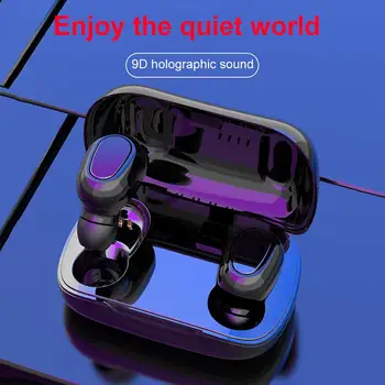 L21Portable TWS Bluetooth 5.0 Ūdensizturīgs Sporta Bezvadu Austiņas Trokšņu Samazināšanas Stereo Mūzikas Auss Earbuds pie Auss liekamā daļa Karstā pārdošanas