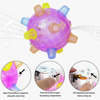 LED Gaismas Lekt Bumbu Kazlēnu ir Traks Mūzikas Futbola Rotaļlietas Veselīgs Dejas Bumbu Krāsains Elektriskā Vibrējošais Rotaļlietas Bērniem Dāvanas