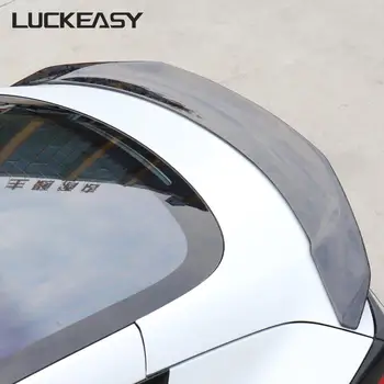 LUCKEASY Auto Piederumi Ārējie Modifikācijas Tesla model 3 Kalti Carbonfiber Augstas Veikta Spoilers Ārējie Aizsardzības Plāksteris