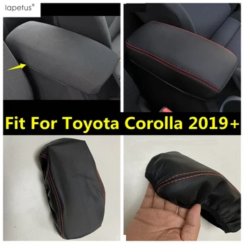 Lapetus Toyota Corolla 2019. - 2021. Gadam Centrs Konsoles Sēdekļa roku Balsts, Uzglabāšanas Kārbas Aizsargs Pad Paklājiņš Molding Vāciņu Komplekts PU Ādas