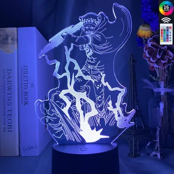 Led 3d Nakts Gaismas Lampa Japāņu Anime VIENS GABALS Trafalgar D. Ūdens Tiesību Attēls Nightlight Bērnu Guļamistaba Dekori Lampas Gultas