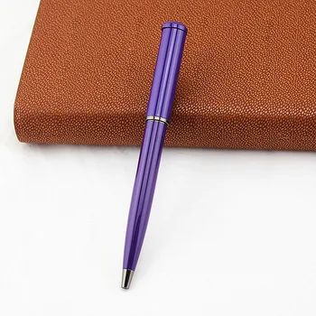 Luksusa Metāla Rollerball Pildspalvu Radošo Pen soma Melnās Tintes Vienmērīgu Rakstot Biznesa Zīme Lodīšu Pildspalvas +Ādas zīmuli gadījumā
