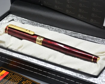 Luksusa Pikaso 902 tumši sarkans Rullīšu un lodīšu pildspalva ar Zelta klipu skolas, biroja kancelejas preces, rakstot zīmola lodīšu pildspalva dzimšanas dienas dāvanas