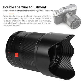 Lēcas VILTROX 33mm F1.4 Auto Fokusu Ministru Fiksēta Fokusa Objektīvu, kas ar Blendi, par Fujifilm X-mount Kameras objektīva Fokusa Objektīvs