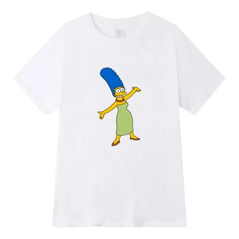 Marge Simpson Kravu t-krekls skaistu ērti