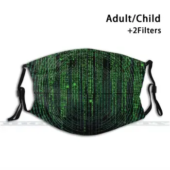 Matricas Koda Mazgājams Atkārtoti Moderns Mutes, Sejas Maskas Ar Filtriem Bērnu, Pieaugušo Hakeris Kods Programmas Kods Datora Kodu