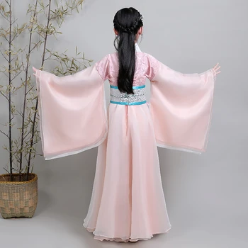 Meitene Kāzu Vakara Kleita Han Fu Princess Birthday Party Deju apģērbi Ķīniešu Bērni Senās ķīnas kleitu Veikt Kleita Cosplay