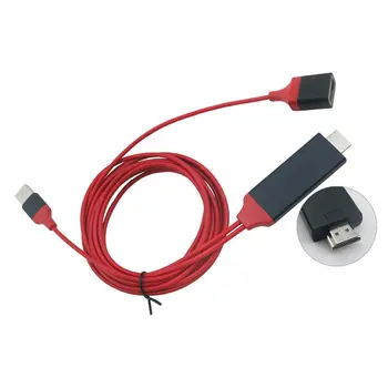 Micro USB uz HDMI Kabeļa Adapteris HDTV TV HDMI Kabelis Samsung Galaxy S6/Edge iPhone 6, Ņemiet vērā, 5/4/3 S5
