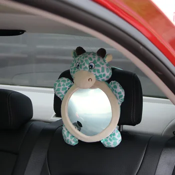 Mini Auto Piederumi Atpakaļskata Spogulī, Baby Spogulis Plašs Skats Aizmugurē Regulējams Drošības Jostas, Automašīnu Spoguļi Pagalvi Mount