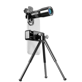 Mobilais Tālrunis Teleskopa Objektīvs 25X Viena Caurule Telefoto Objektīvs, HD Ārējās Kameras Āra Aktivitātēm