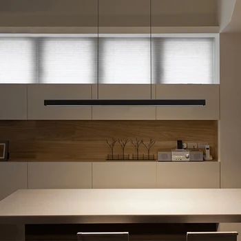 Modernās Dizaina Līnijas Kulons gaismas dinning room Minimālisma LEDLight Bāra Karājas Lampas Virtuves salu galda Apturēšanu, apgaismes iekārtas