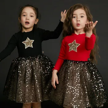 Modes Kleitas mazām meitenēm 2020. gada Pavasarī, Rudenī Bērni Puse Vestidos Infantil Bērnu Kostīmi meitene kleita age2-9Year veco