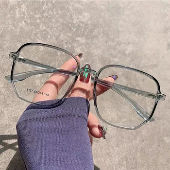 Modes Zilā Gaisma Pretbloķēšanas nulles apaļas brilles Pārredzamu Briļļu ietvaru Sieviešu Anti Zilās Gaismas Spēļu Brilles datoru bril