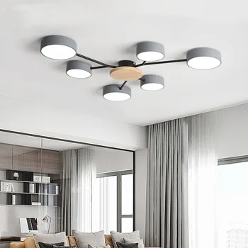 Nordic style elegantajā istabā, guļamistabā, LED griestu lampas mūsdienu minimālisma dzīvojamā istaba lukturi hotel villa gaismas