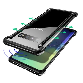 Oatsbasf Luksusa Metāla Case For Samsung Galaxy S10 S10 Plus S10e Personības Metāla Buferi Aptver triecienizturīgs Gadījumā