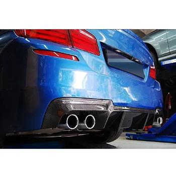 Oglekļa Šķiedras Aizmugures Difuzoru Bufera Lūpu Spoilers Aizsargs BMW 5 Series F10 M5 Sedans 2012 - 2017 FRP Unpainted