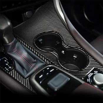 Oglekļa Šķiedras Auto Piederumi Interjera Ūdens Kausa Turētājs Paneļu Apdare seguma Apdares Uzlīmes Lexus RX-2019