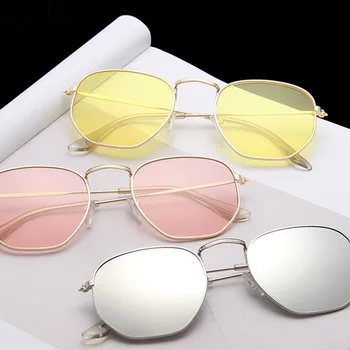 Ovālas Polarizētās Saulesbrilles Sievietēm, Metāla Maza Kadru Krāsains Dzīvsudraba Vintage Toņos, Saules Brilles, Lai Sieviete Zīmola Dizaineru Brilles
