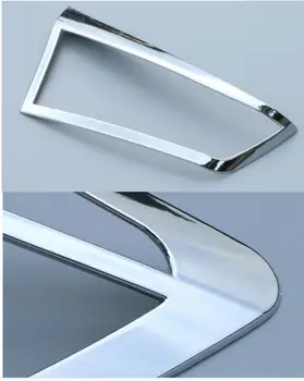 Par Mitsubishi ASX 2013 Aizmugures aizmugures Gaismas lampa detektoru rāmis stick stils ABS Chrome vāka apdare piederumi 4gab