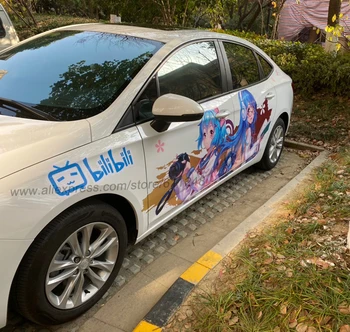 Pielāgot Itasha Uzlīme Anime Auto Uzlīmes HD Drukāšanas Vinila Rallija Uzlīmes, Auto Durvju Ķermeņa Drift Sacīkšu Decal Aizsardzības Plēves