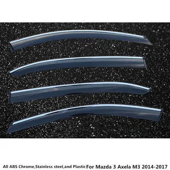 Priekš Mazda 3 Axela M3 2016 2017 2018 2019 Auto Virsbūves Cover Stick Lampas Plastmasas Logu Stikls Vēja Sejsegu Lietus/Saules Aizsargs