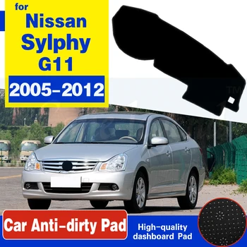 Priekš Nissan Sylphy Usc-11 2005~2012 Bluebird Anti-Slīdēšanas Paklājiņš Paneļa Vāciņu Pad Saulessargs Dashmat Piederumi 2006 2007 2008 2009 2010