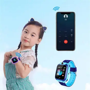 Q12 Smart Tālrunis Skatīties Bērniem Studentu 1.44 Collu 9 Valodās Mazulis Smart Watch Dial Balss Tērzēšanas SOS Antil-zaudēja Smart Skatīties