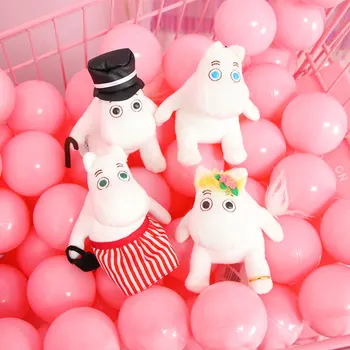Rotaļlietas meitenēm kawaii plīša spilvenu keychain ziemassvētku dāvanu moomin plushie cute baby rotaļlietas, dāvanu pildījumu dzīvniekiem anime kids kpop