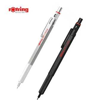Rotring 600 0.5/0.7 mm mehāniskā zīmuļa sudraba/melns Metāla turētājs automātisks zīmulis 1 gab.